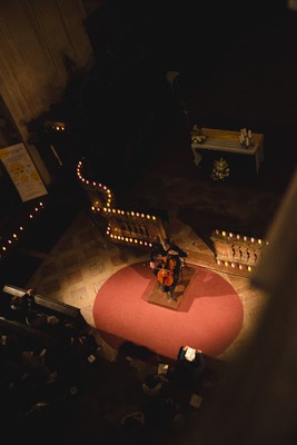 Violoncellista Jiří Bárta, rezidenční umělec festivalu. 