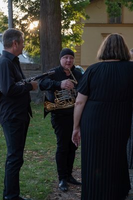 Sólisté Milan Polák, Zuzana Rzounková a Jana Goliášová po koncertě