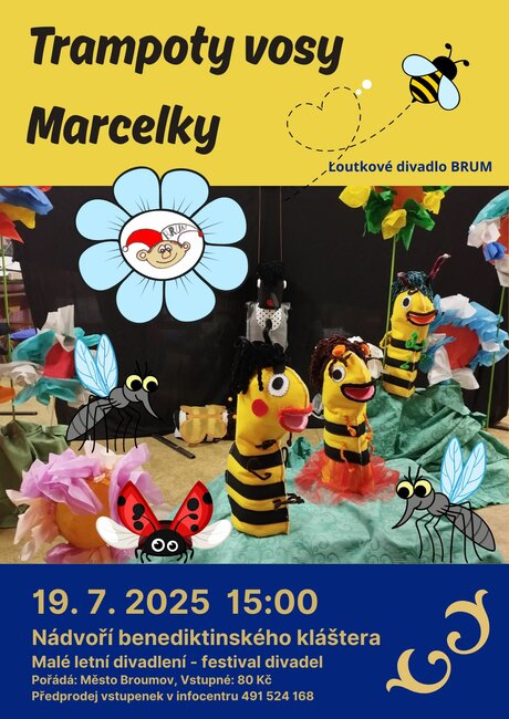 Malé letní divadlení 2025: Trampoty vosy Marcelky
